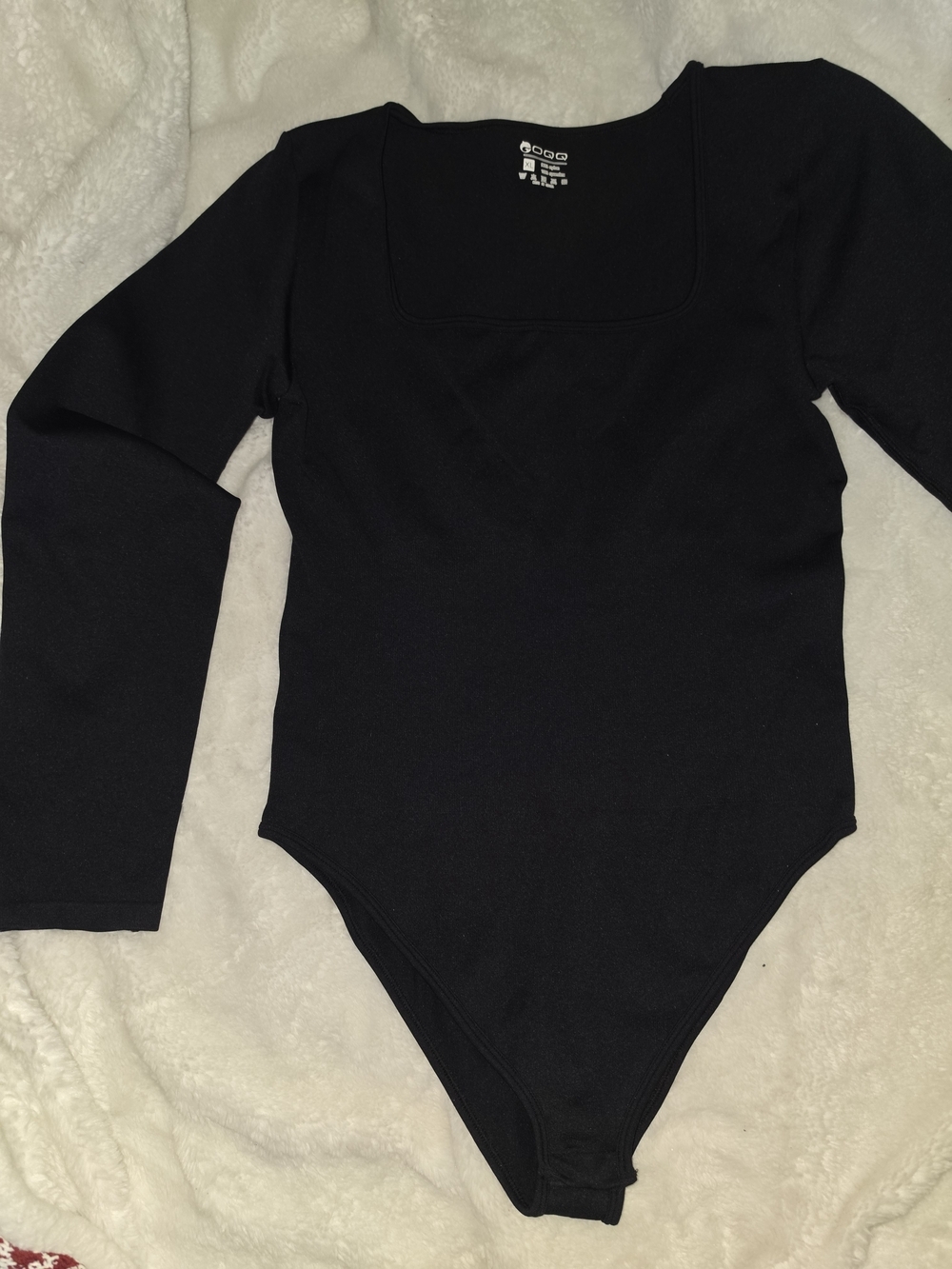Long Sleeve Black One-Piece Bodysuit